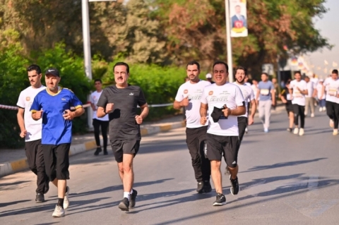 In Erbil... Twelfth International Marathon Held with Participation of Governor and Thousands of Local and Foreign Runners