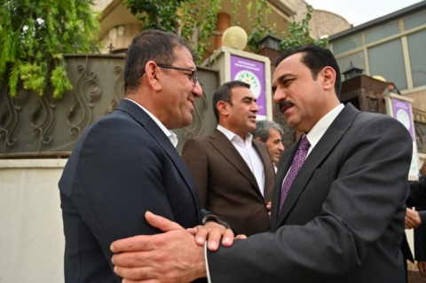 Erbil… Representatives of President Barzani and KRG Prime Minister visit 'DEM Party' office to offer condolences