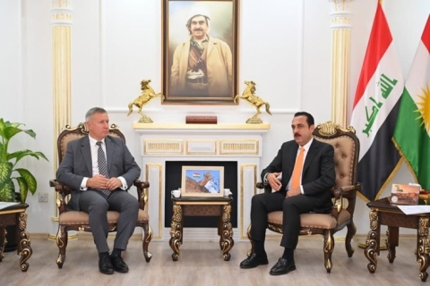 The Governor of Erbil Receives the President of the Polish Agricultural Innovators Organization and an Accompanying Delegation