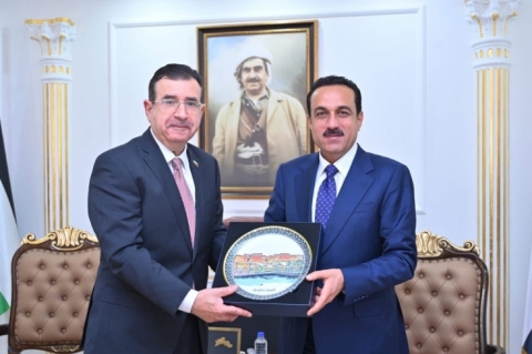 Governor of Erbil Receives New Consul General of the Hashemite Kingdom of Jordan in Erbil