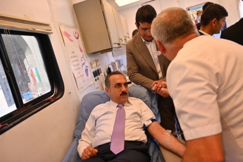  Erbil... World Blood Donor Day Commemorated in City Park