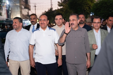 Shaqlawa... Erbil Governor, Accompanied by Baghdad Governor, Visits Shaqlawa bazaar
