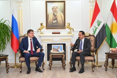 The Governor of Erbil receives the Russian Consul in Erbil