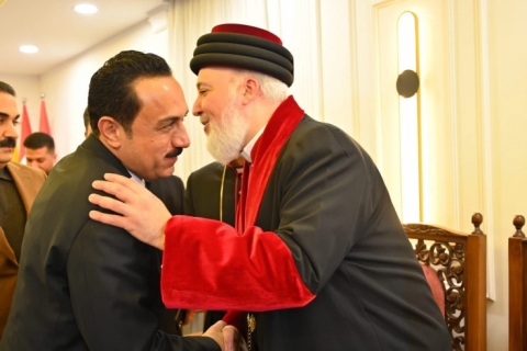  Ankawa… Representing the Prime Minister of the Kurdistan Regional Government, the Minister of Endowments and the Governor of Erbil Participated in the Sacred Ceremony of the Birth of Prophet Jesus Christ