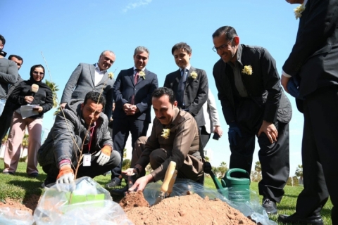 Erbil… Ceremony for planting Sakura (Cherry Blossom) trees 