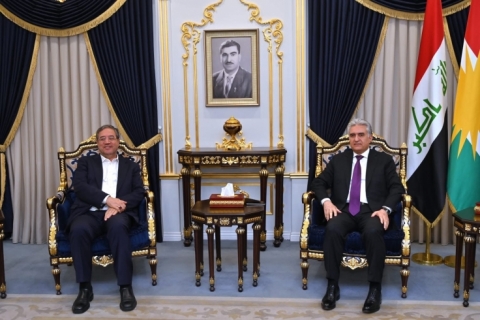 Minister of Interior Welcomes a Delegation from the Islamic Republic of Iran