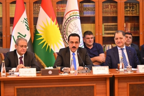  Erbil... An Extensive Meeting was Held at the Erbil Chamber of Commerce and Industry, Supervised by the Governors of Erbil and West Azerbaijan 