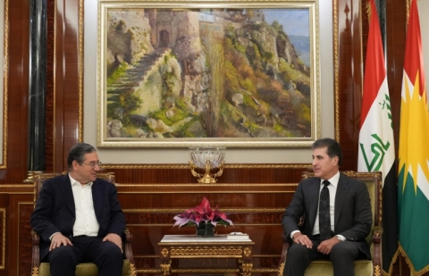  President of the Kurdistan Region Welcomes a Delegation from the Islamic Republic of Iran