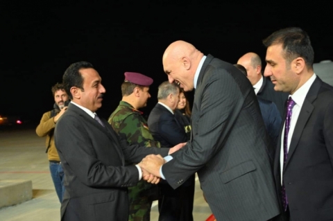 Italian Defense Minister Arrives in Erbil
