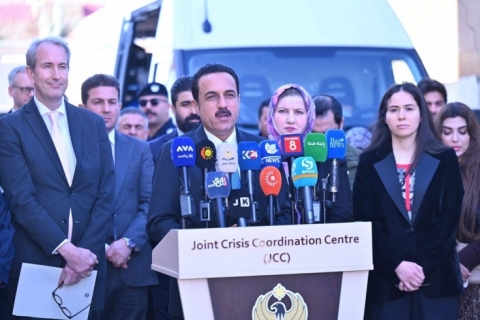  Erbil... Ceremony for Providing Two Emergency Response Vehicles for the Rapid Response Unit (RRU) Teams of Shaqlawa and Raperin