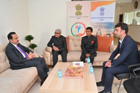  The Governor of Erbil, representing the Prime Minister, participated in the condolence ceremony of the former Prime Minister of India