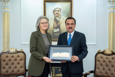 Erbil Governor Receives a Delegation from the Indigenous ministries Organization