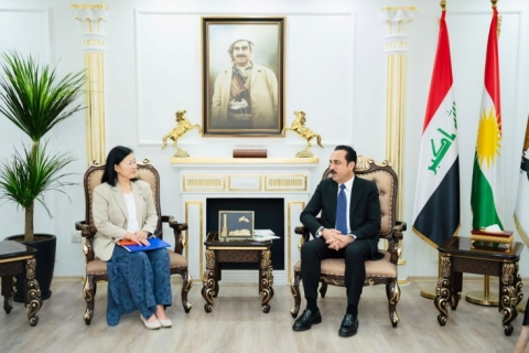 The Governor of Erbil... With the Head of the International Organization for Migration (IOM), greater coordination was emphasized