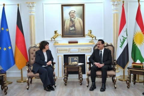 Erbil Governor Receives Deputy Speaker of the Parliament of North Rhine-Westphalia, Germany