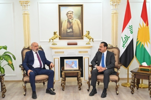 The Governor of Erbil receives the president of the Diyarbakir Chamber of Commerce