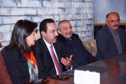 DEM Party Delegation  arrives in the capital, Erbil 