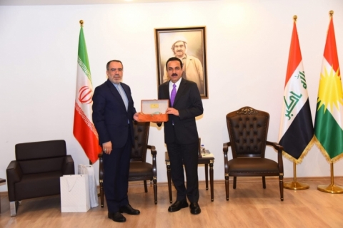 Governor of Erbil Receives Consul General of the Islamic Republic of Iran