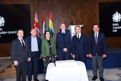 Erbil.... The farewell ceremony for the British Ambassador to Iraq