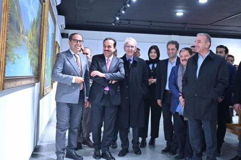 Governor of Erbil opens a joint art exhibition by Iranian artists