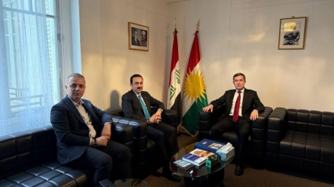 Paris... Erbil Governor Visits KRG Representation in France