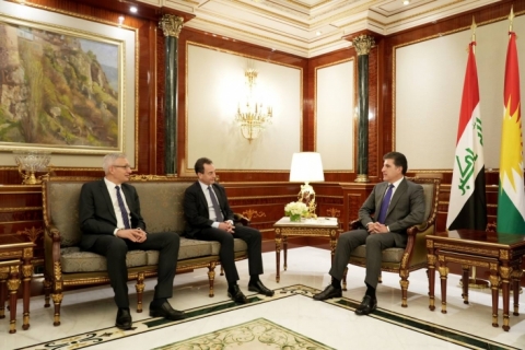يجيرفان بارزاني يجتمع مع سفيري فرنسا وألمانيا