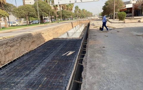 Construction of a sewage project in Erbil at a cost of two billion and 500 million dinars