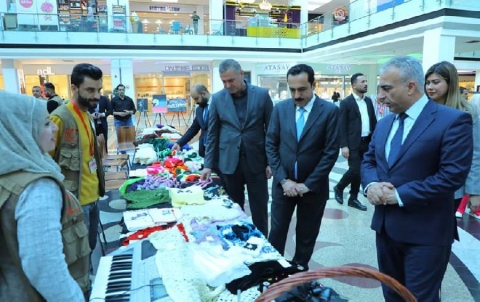 Erbil. An exhibition was opened to support and encourage talented children's and youth's handicrafts