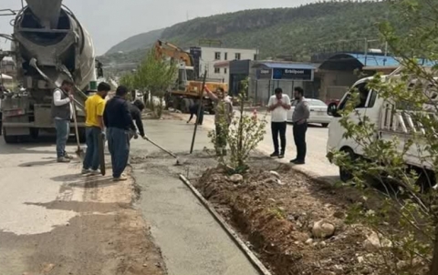 شەقڵاوە..  ڕێکخستنەوەی شەقامی سەرەکی