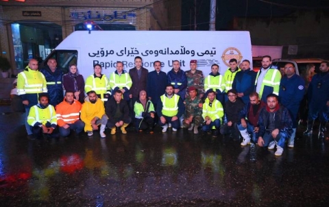 Erbil Governor: Visiting the flood response teams in Erbil