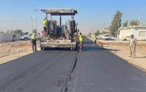 Repair and paving of several damaged parts of the main road Dalugwl - Duztappa - Sarkarez 