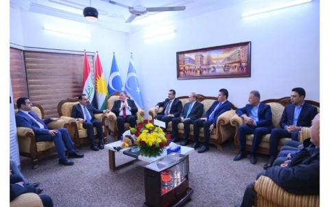 The governor of Erbil visited the Turkmen People's Party
