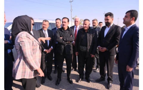 Khabat district: Installation of ninety two electricity poles