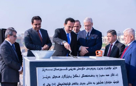   The foundation stone of an 18-grade school in Zhyan neighborhood was laid at a cost of more than (1 billion dinars)