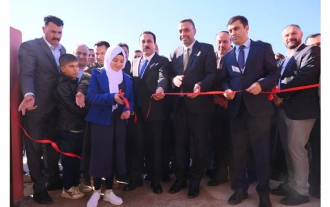  The governor of Erbil, in the village of Tarash in the subdistrict of Gwer, opened a Secondary school and a Stadium for six players