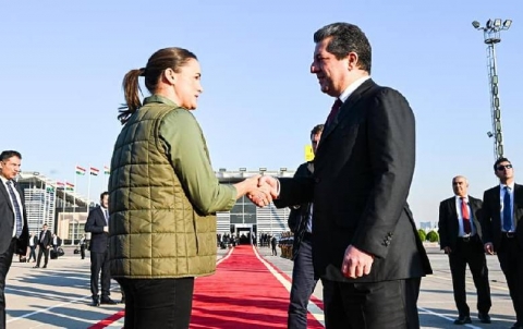 Hungarian President left Kurdistan Region and returned to her country