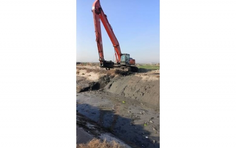 Cleaning of 16 km long irrigation project in Khabat district