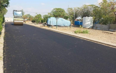 paving two streets in (Grd Mohammed village)