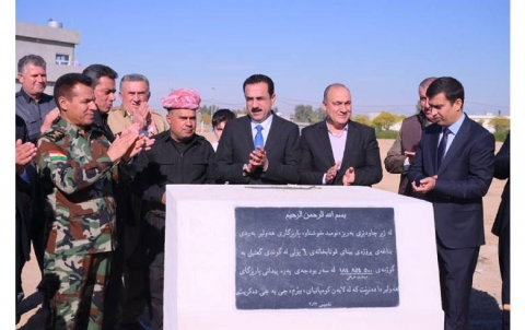  The foundation stone of a six-grade school was laid in Ghetil village of Gwer subdistrict at a cost of more than 184 million dinars