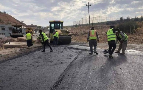 Paving of the main road (Almawani Khwaru) in Pirmam district