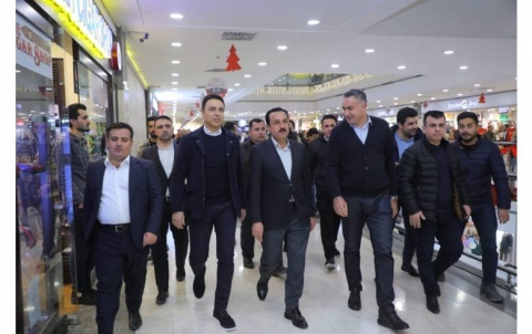 The governor of Erbil visited the security forces, markets and public places