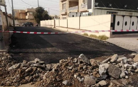 Paving and repairing potholes and failures of several streets in Azadi neighborhood and 40 meters street
