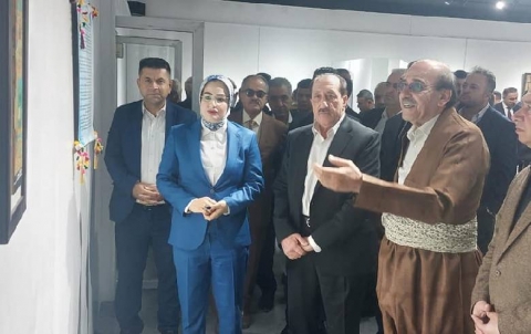 The first exhibition of historical paintings by Sabah Pirbal was opened 