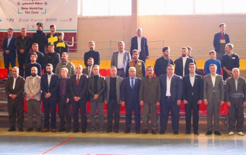 The small football league of Erbil governorate  camps ended 