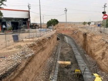 لە پێناو ڕێکخستنەوەی ژێرخانی ناوچەکە و ڕێگریکردن لە کۆبوونەوەی ئاوی باران لە وەرزی زستاندا