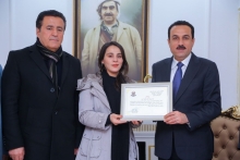 پارێزگاری ھەولێر پێشوازی لە پاڵەوانانی تیپی بەرزکردنەوەی قورسایی یانەى وەرزشى هندرێن کرد