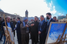 جێگری پارێزگاری هەولێر، پێشانگای خۆشنووسی(ڕەنگ و پێکەوە ژیان)ی کردەوە