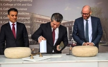   The foundation stone of the British International University was laid in Erbil today in the presence of Prime Minister Mr. Masrour Barzani