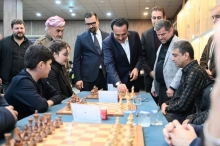 أربيل.. انطلاق بطولة خانزاد الدولية التاسعة والثلاثين للشطرنج السريع