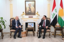 محافظ أربيل يستقبل رئيس وكالة التنسيق والتعاون التركية في العراق