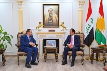 محافظ أربيل يستقبل وفدا من مؤسسة المساعدات الإنسانية البريطانية 